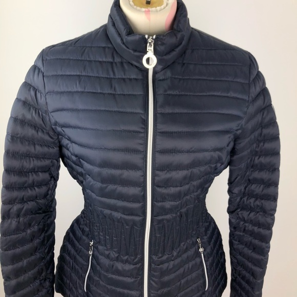 Laundry by Shelli Segal Cinched Waist Puffer M - Picture 2 of 8